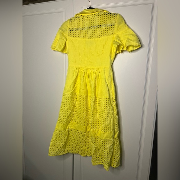 Belle Badgley Mischka Dailey Eyelet Linen Dress - Picture 12 of 12